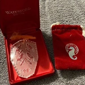1987 waterford crystal ornament